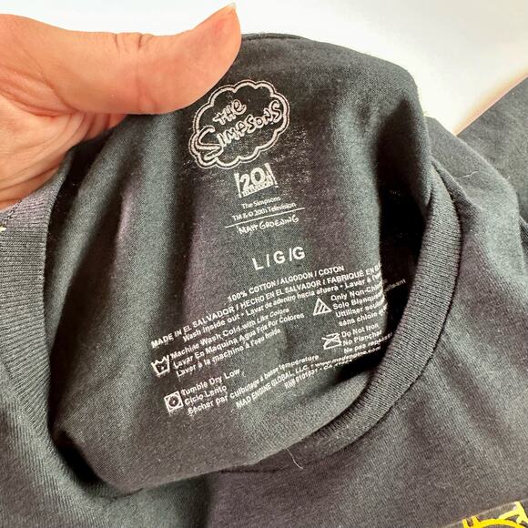 The Simpsons NWOT Large Cotton Bart Kwik-E-Mart Brain Freeze Neon T-Shirt - Picture 4 of 6